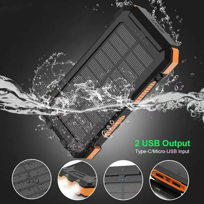 SunPower Outdoor solar charger with compass
