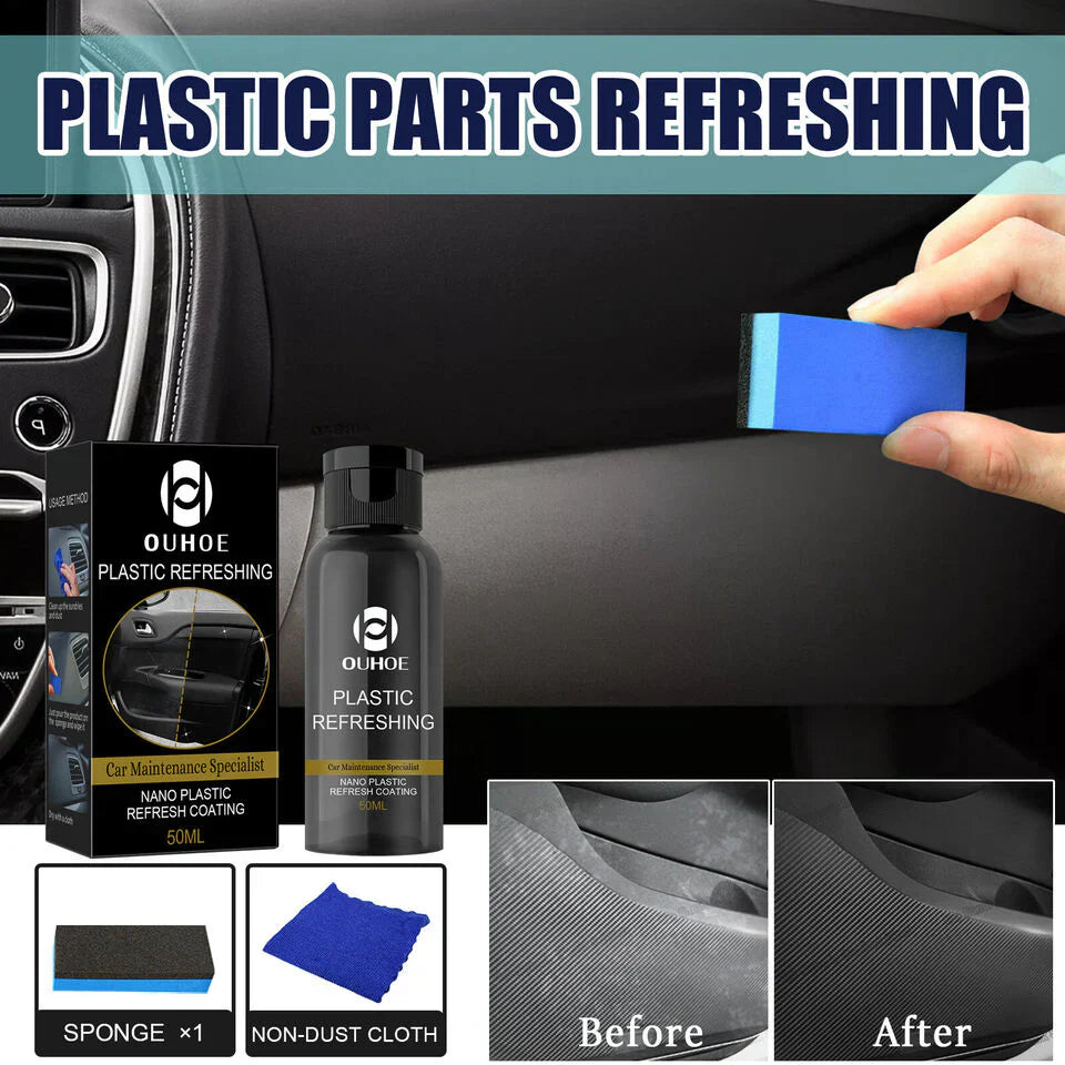 Automotive Plastic Renovator - Shine & Long-Lasting Protection (1+1 FREE TODAY!)