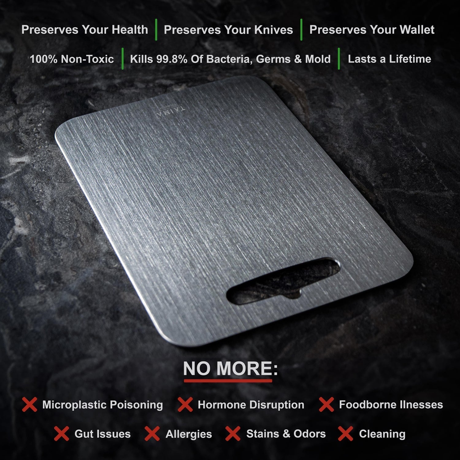 Titan™ -  Stainless Steel Cutting Board