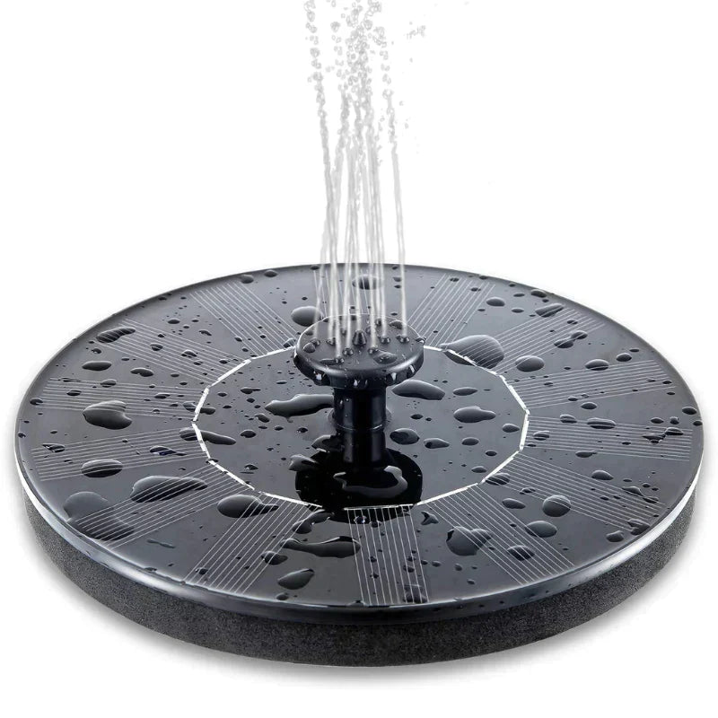 Decorative solar fountain for garden and balcony