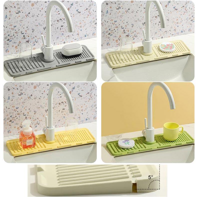Faucet Splash Guard Draining Tray Mat (1+1 FREE TODAY!)