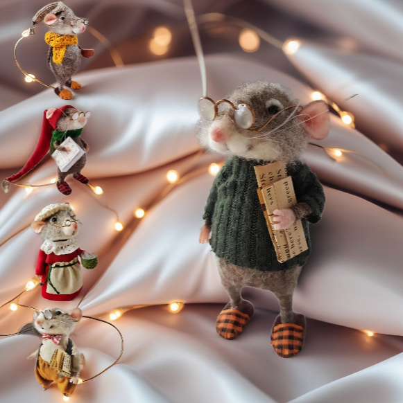 ( 1 + 1 ) FREE | FeltWhisk™ | Artisanal Felt Mouse