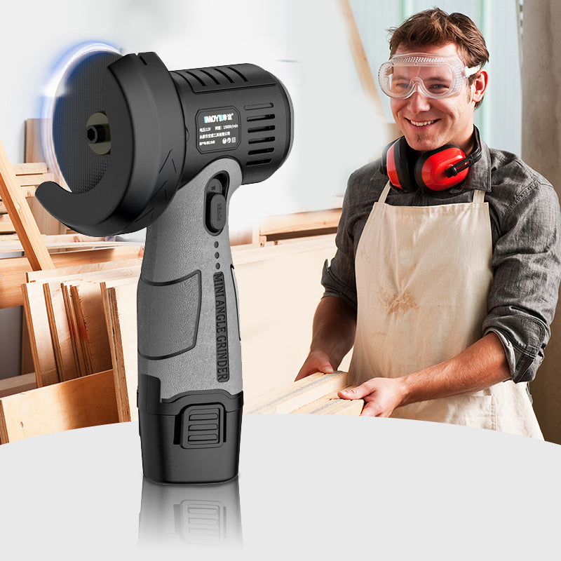 12V Mini Angle Grinder with Cutting Disc – Ideal for Precision Cutting & Grinding
