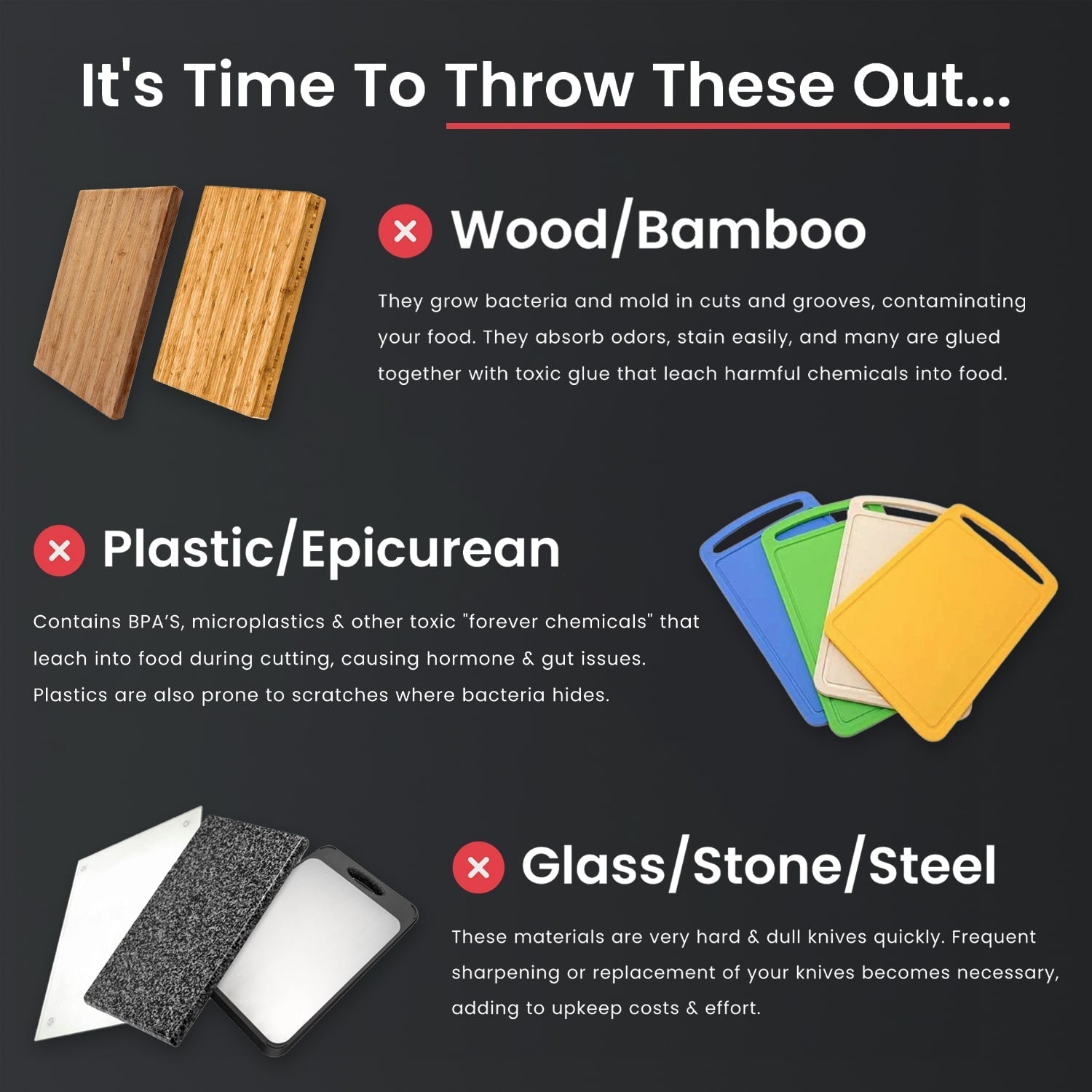 Titan™ -  Stainless Steel Cutting Board