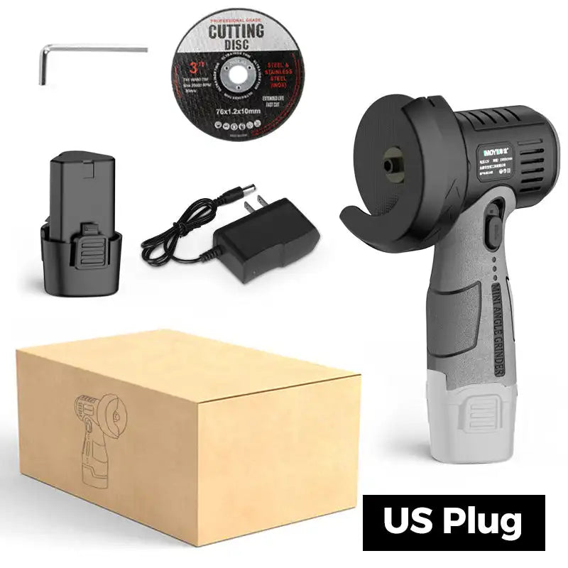 12V Mini Angle Grinder with Cutting Disc – Ideal for Precision Cutting & Grinding